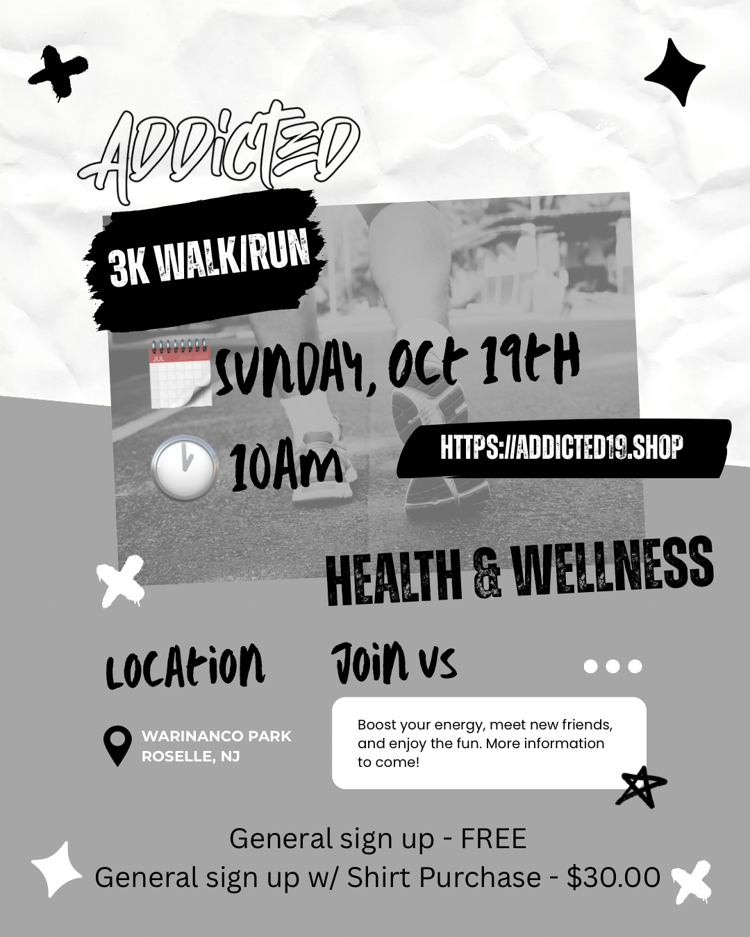 Addicted 3K Walk/Run