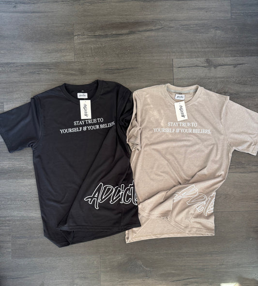 Stay True Embroidered T-Shirt